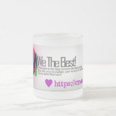 CM単位のマグ フロストグラスマグカップ (中央)