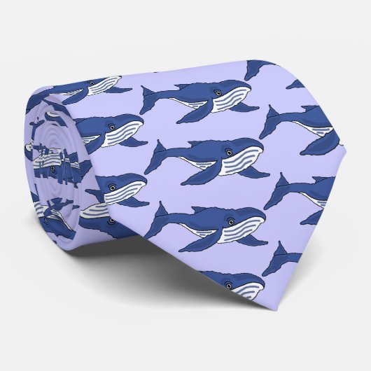 CM-おもしろいのシロナガスクジラの首のタイ ネクタイ (ロール)