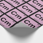 Cm – キュリウム化学周期表記号 ラッピングペーパー (角)