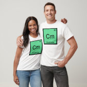 Cm – センチメートル化学要素シンボルおもしろいT型 Tシャツ (ユニセックス)