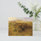 CM ラッセルのヴィンテージインディアン、バッファロー・ハント (スタンド正面)