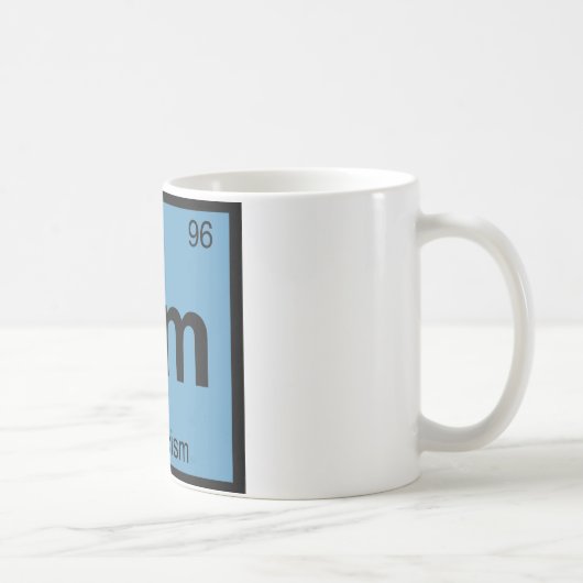 Cm - 懐疑主義 哲学 化学 シンボル コーヒーマグカップ (右)