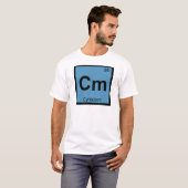 Cm - 懐疑主義 哲学 化学 シンボル tシャツ (正面フル)