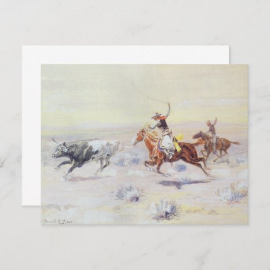 CM Russellによるバー三角形からカウボーイズ (正面/裏面)