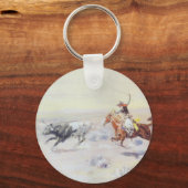 CM Russellによるバー三角形からカウボーイズ キーホルダー (正面)