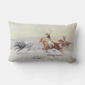 CM Russellによるバー三角形からカウボーイズ ランバークッション (裏面)