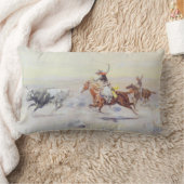 CM Russellによるバー三角形からカウボーイズ ランバークッション (ブランケット)