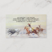 CM Russellによるバー三角形からカウボーイズ 名刺 (裏面)