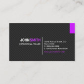 CM TELLER - Twill モダン Grid 名刺 (正面)