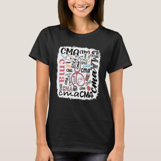 Cmaタイポグラフィ Tシャツ (正面)