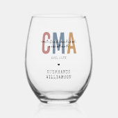 CMA認定カスタム医療助手 ステムなしワイングラス (正面)