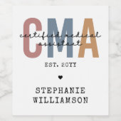 CMA認定カスタム医療助手 ワインラベル (シングルラベル)