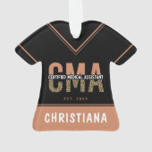 CMA認定カスタム医療助手Leopard オーナメント (裏面)