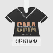 CMA認定カスタム医療助手Leopard オーナメント (裏面)