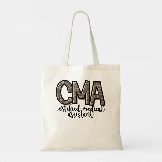 CMA認定メディカルアシスタントかわいいナースPullove トートバッグ (裏面)