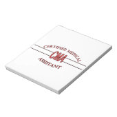 CMA認定メディカルアシスタントロゴ ノートパッド (回転)