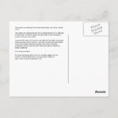 CMBC海酸性化計画:海洋は十分である ポストカード (裏面)