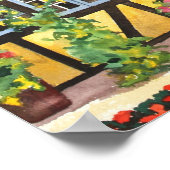 CMCarlsonサッチルーフアイルランドコテージポスター ポスター (角)