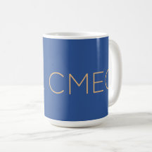 CMECコーヒーマグ – 15-oz、プログラム9、青w/桃