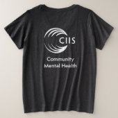 CMHウィメンズプラスサイズ基本Tシャツ プラスサイズTシャツ (デザイン裏面)