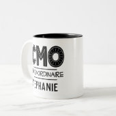 CMO贈パーソナライズされた与最高マーケティング責任者 ツートーンマグカップ (正面左)