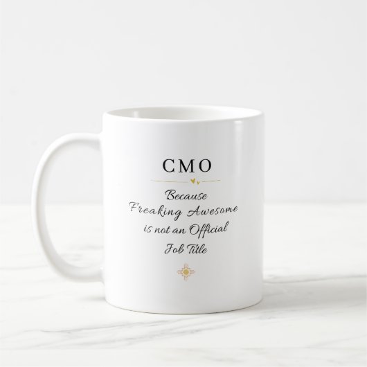 CMO オフィス名言 コーヒーマグカップ (左)