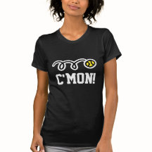 C'monテニスのTシャツ-プレーヤーおよびファンのためのギフト