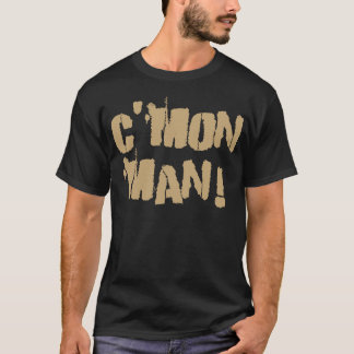 C'mon人! 古い金ゴールド tシャツ