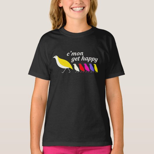 C'Mon Get Happy – バードパレードTee Tシャツ (正面)