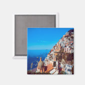 CMP008ポジターノ、アマルフィコースト、イタリア、冷蔵庫 マグネット (正面/裏面)