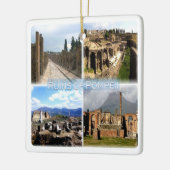 CMP010ナポリ、ポンペイの遺跡、イタリア、 セラミックオーナメント (左)