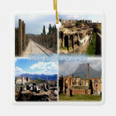 CMP010ナポリ、ポンペイの遺跡、イタリア、 セラミックオーナメント (正面)