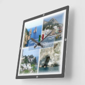CMP020 CAPRI, Campania,イタリア, スクエア壁時計 (傾斜)