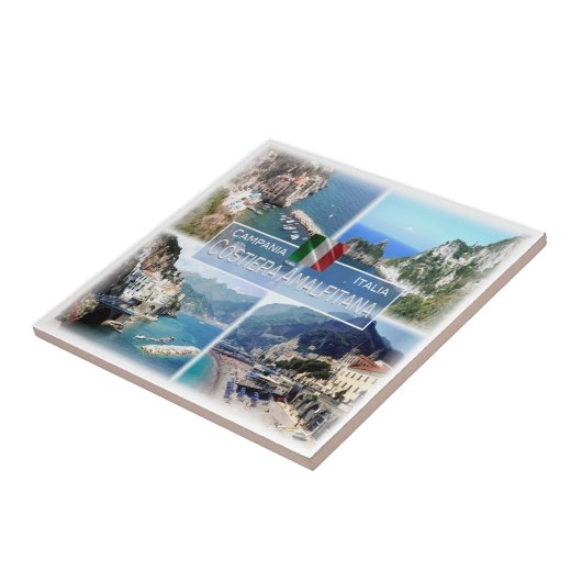 CMP025アマルフィ海岸，カンパニア， タイル (側面)