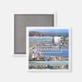 CMP029 NAPOLI, VESUVIO, Campaniaイタリア，冷蔵庫 マグネット (正面/裏面)