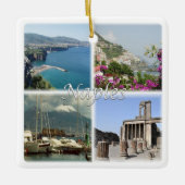 CMP035ナポリ、アマルフィ、ソレント、ポンペイ、 セラミックオーナメント (正面)