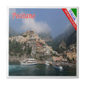 CMP038ポジターノ、アマルフィ海岸、イタリア， タイル (正面)