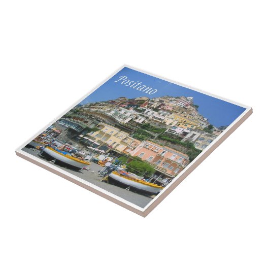 CMP041ポジターノ，アマルフィ海岸，イタリア， タイル (側面)