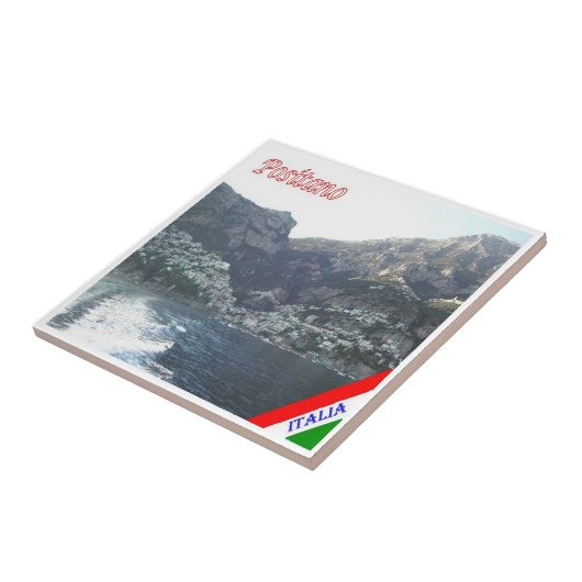 CMP042ポジターノ，アマルフィ海岸，イタリア， タイル (側面)