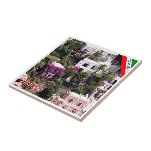 CMP043ポジターノ，アマルフィ海岸，イタリア， タイル (側面)