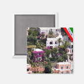 CMP043ポジターノ – アマルフィ海岸 – イタリア – 冷蔵庫 マグネット (正面/裏面)