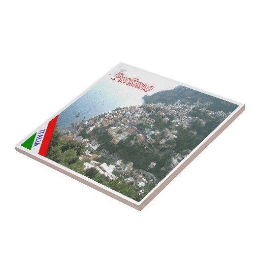 CMP045ポジターノ、アマルフィ海岸、イタリア, タイル (側面)