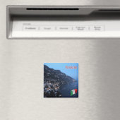 CMP047ポジターノ、アマルフィ海岸、イタリア、冷蔵庫 マグネット (インサイチュ (食洗機))