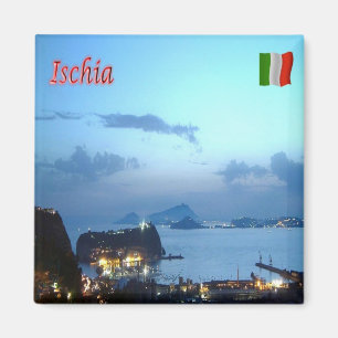 CMP056 ISCHIA, Campania,イタリア,冷蔵庫 マグネット