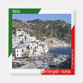 CMP060 ISCHIA, Sant' Angelo，イタリア，冷蔵庫 マグネット (正面)