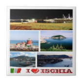 CMP067 ISCHIA I Love, Campania,イタリア, タイル (正面)
