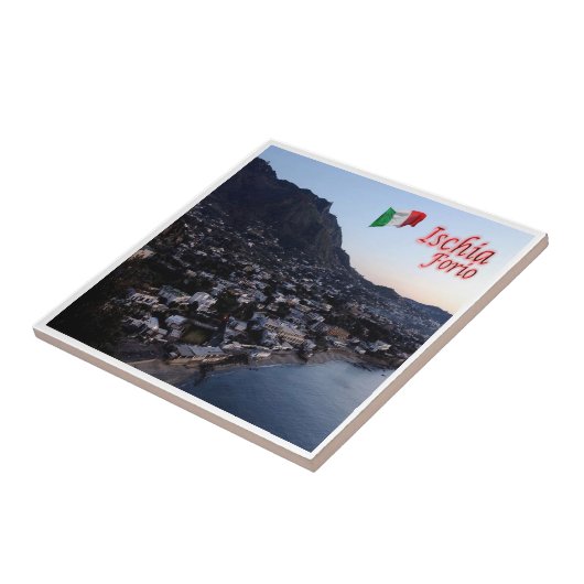 CMP077 ISCHIA, Forio, Campania,イタリア, タイル (側面)