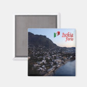 CMP077 ISCHIA, Forio, Campania，イタリア，冷蔵庫 マグネット (正面/裏面)