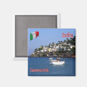 CMP087 ISCHIA, Casamicciola，イタリア冷蔵庫 マグネット (正面/裏面)