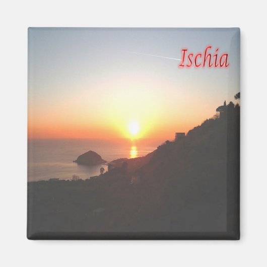 CMP091 ISCHIA, Barano, Campania,イタリア,冷蔵庫 マグネット (正面)